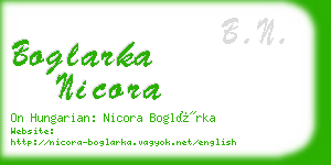 boglarka nicora business card